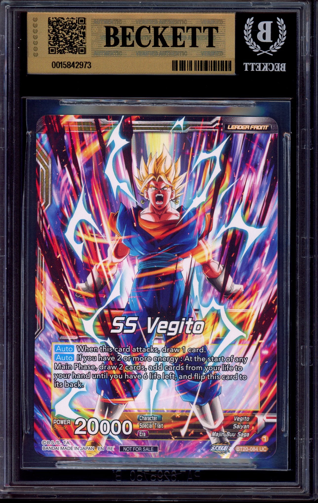 2023 Dragon Ball Super World Championship Zenkai 03 Son Goku & Vegeta, Path to Victory BGS 10 PRISTINE