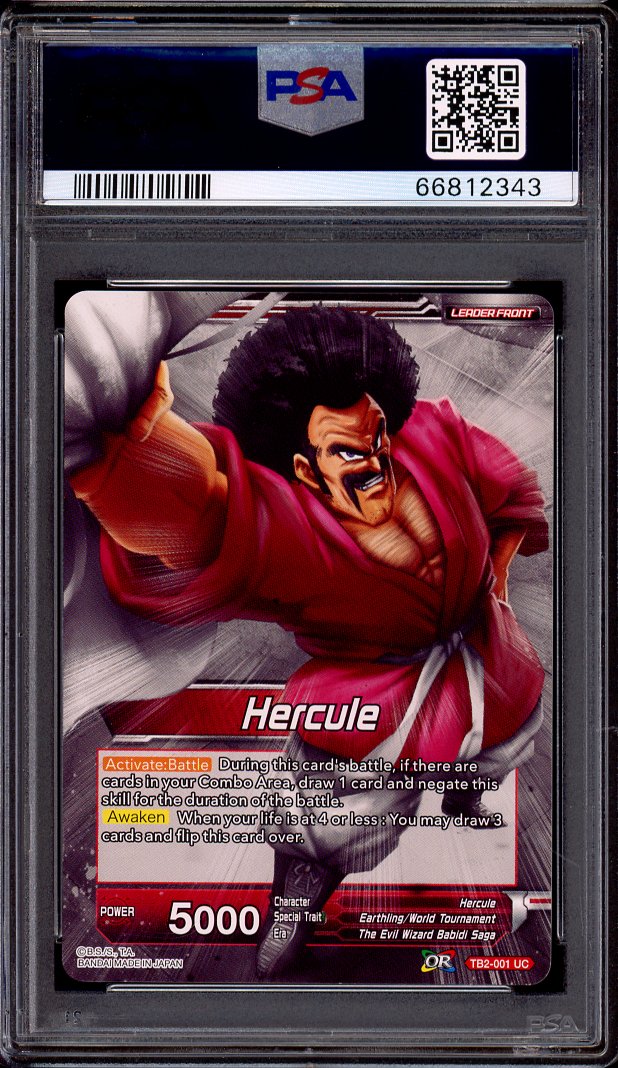 2018 Dragon Ball Super WMAT Bundle of Confidence Hercule Foil PSA 10 GEM MINT