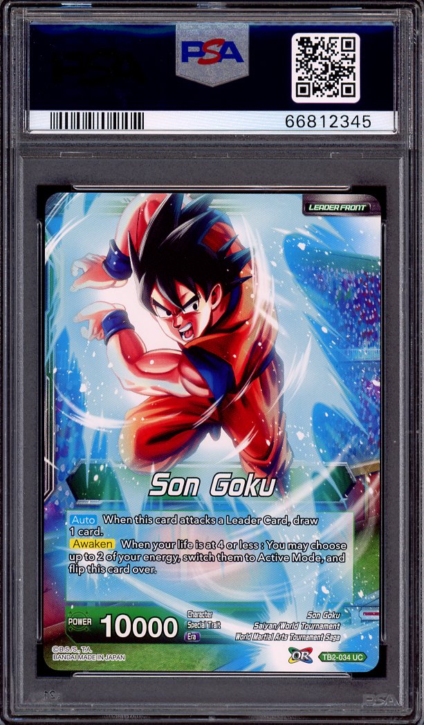 2018 Dragon Ball Super WMAT Stopping Power Son Goku Foil PSA 10 GEM MINT