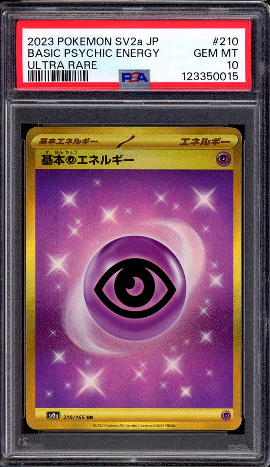 2023 Pokémon Japanese SV2A Ultra Rare Basic Psychic Energy #210 PSA 10 GEM MINT
