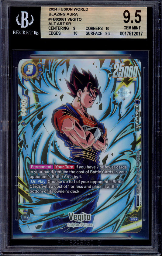 2024 Dragon Ball Super Fusion World Ultimate Battle Winner Vegito #61 BGS 9.5 GEM MINT