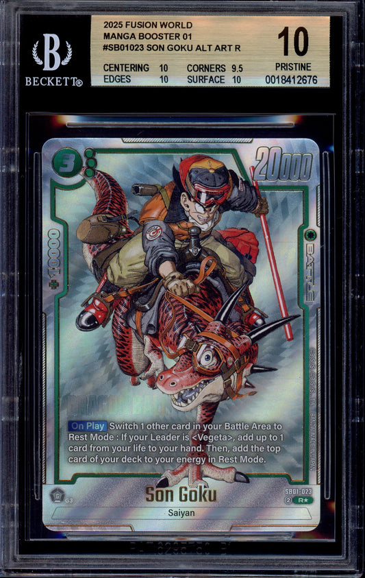 2025 Dragon Ball Super Fusion World Manga Booster Alternate Art Son Goku #23 BGS 10 PRISTINE