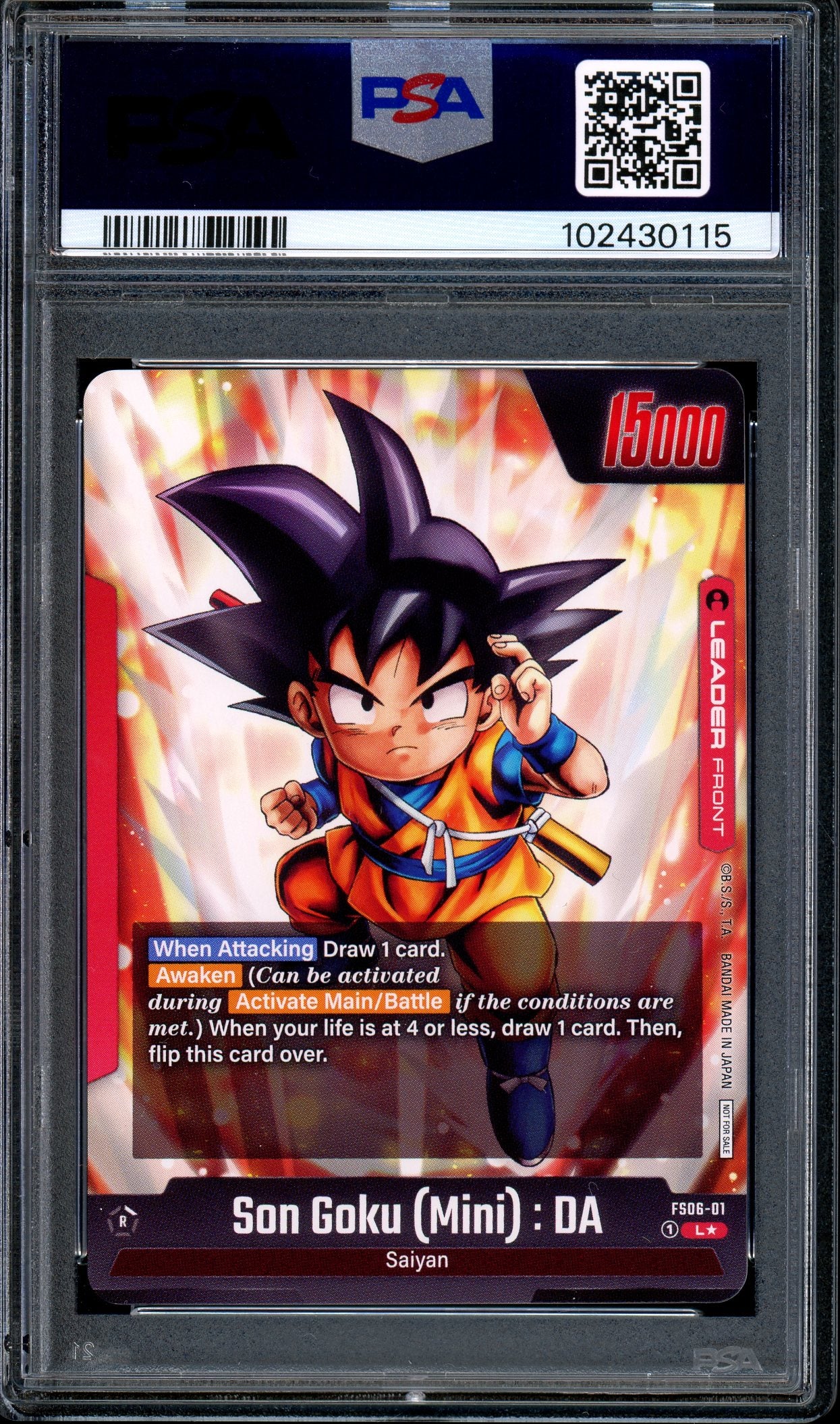 2024 Dragon Ball Super Fusion World Daima Celebration Event Son Goku Mini DA PSA 10 GEM MINT