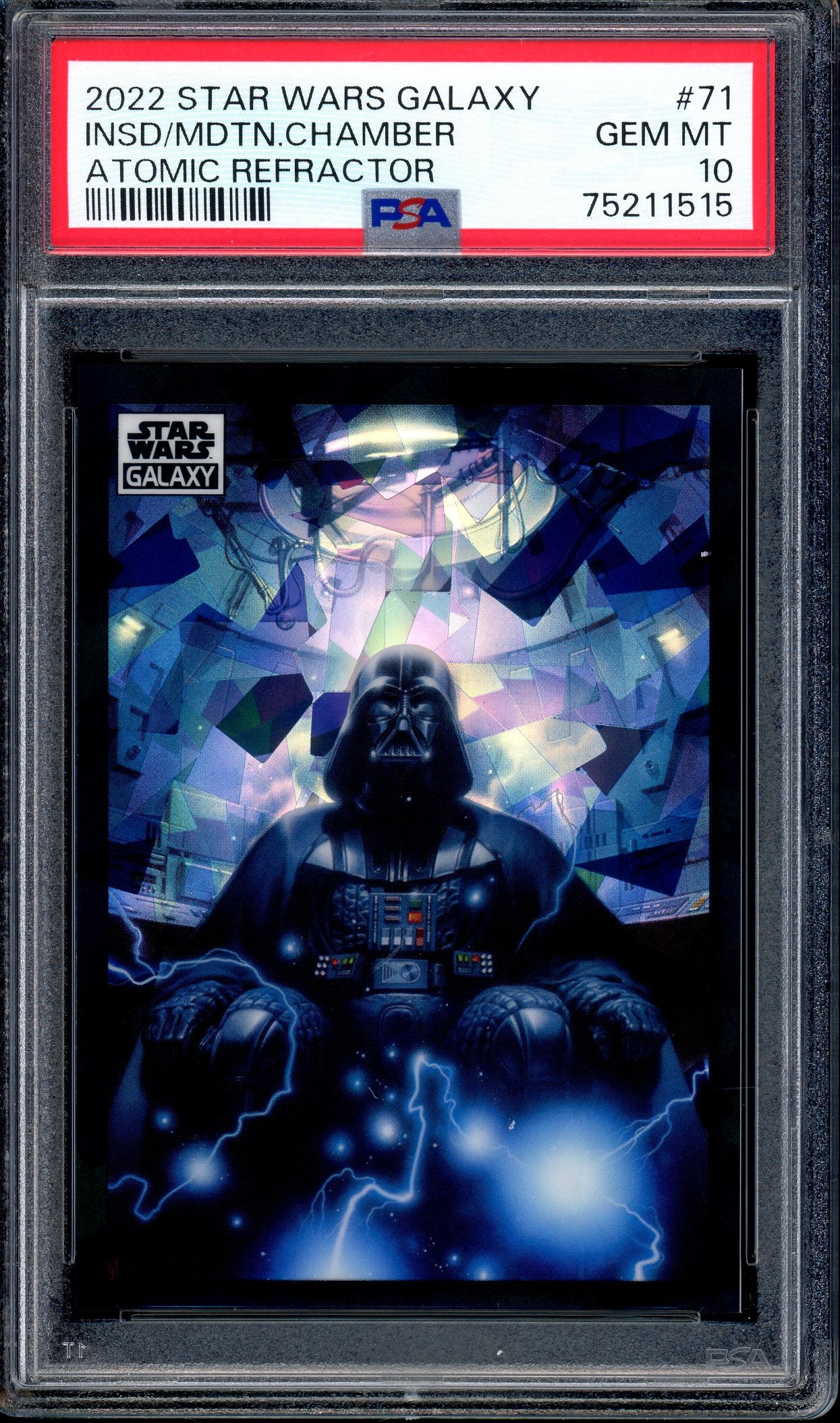 2022 Topps Chrome Star Wars Galaxy Atomic Refractor Inside The Meditation Chamber #71 PSA 10 GEM MINT