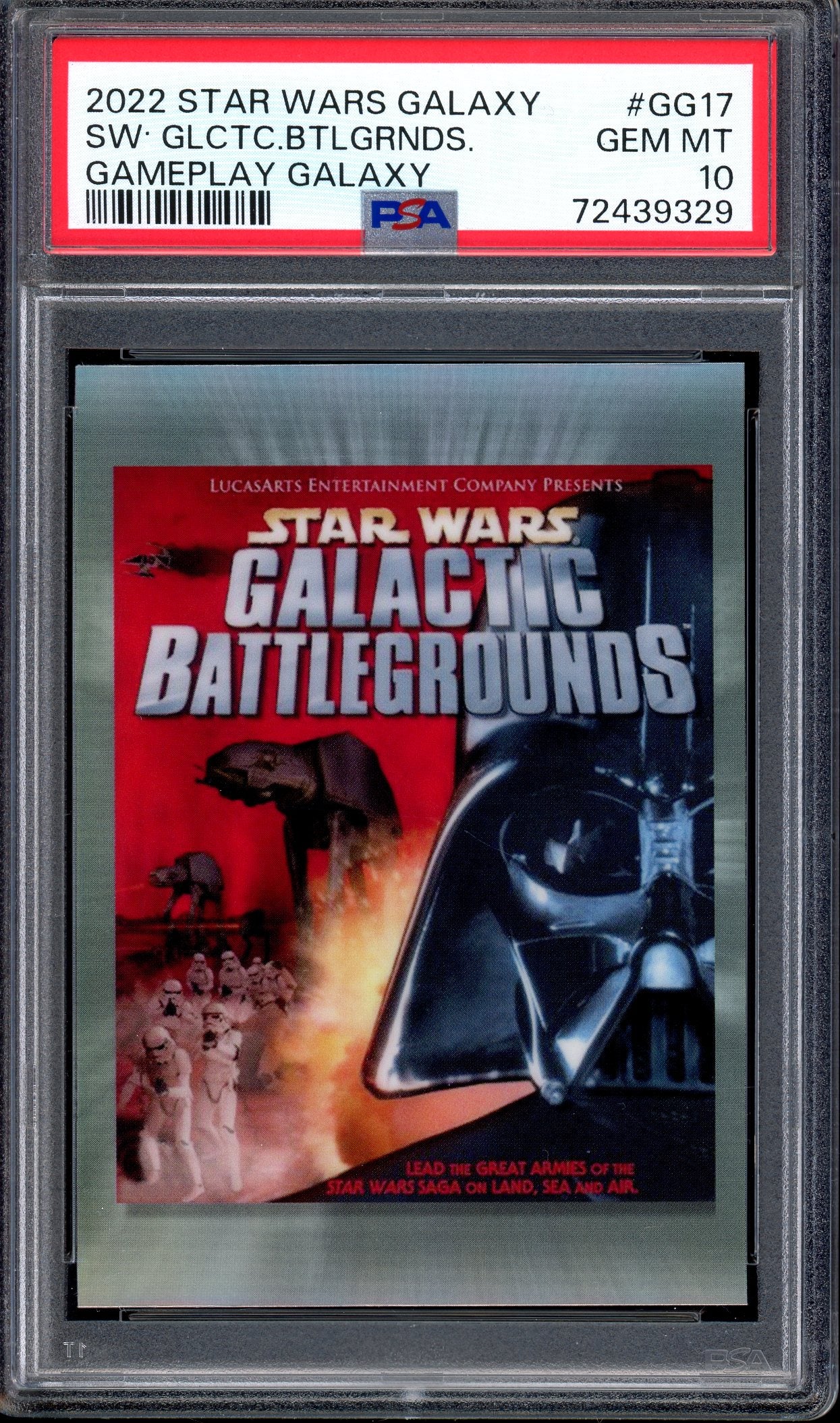 2022 Topps Chrome Star Wars Galaxy Gameplay Galactic Battlegrounds #GG17 PSA 10 GEM MINT