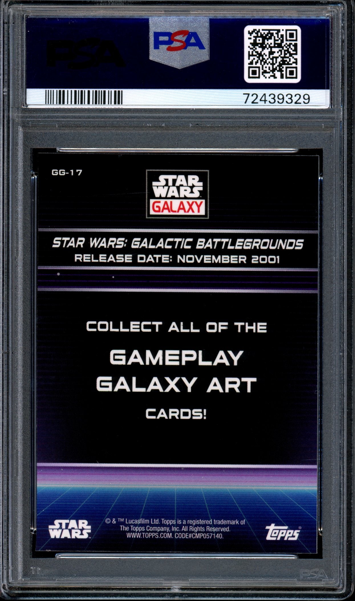 2022 Topps Chrome Star Wars Galaxy Gameplay Galactic Battlegrounds #GG17 PSA 10 GEM MINT