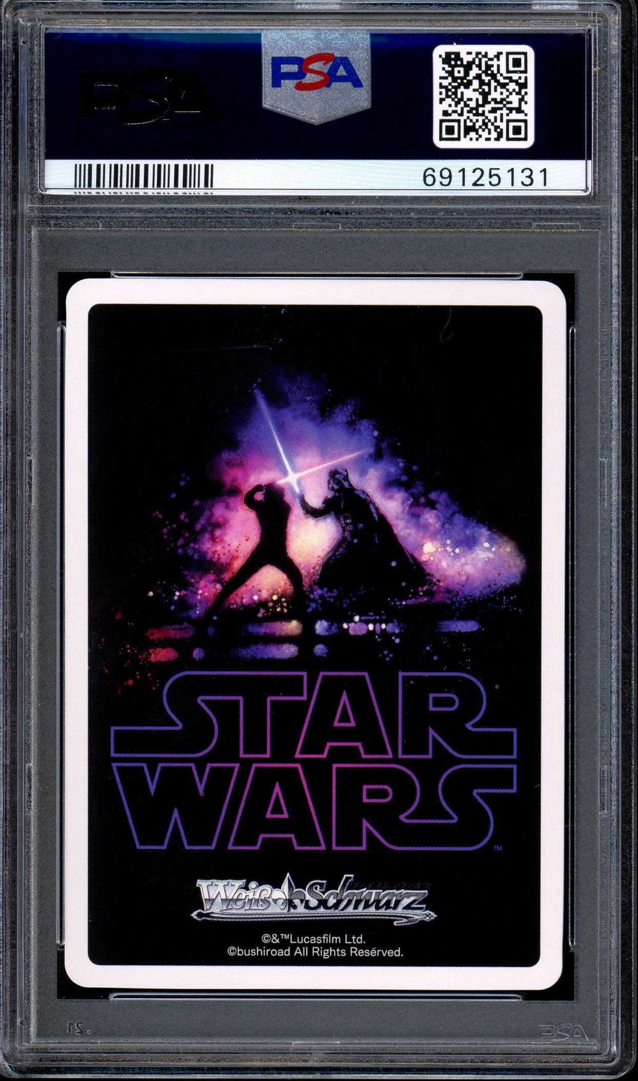 2022 Weiss Schwarz Japanese Star Wars Dark Sith Lord Dark Vader #55 PSA 10 GEM MINT