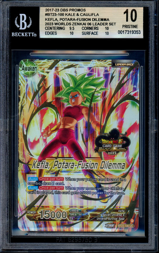 2024 Dragon Ball Super World Championship Kefla, Potara-Fusion Dilemma BGS 10 PRISTINE