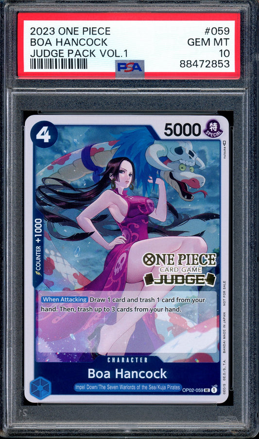 2023 One Piece Judge Pack Volume 1 Boa Hancock #59 PSA 10 GEM MINT