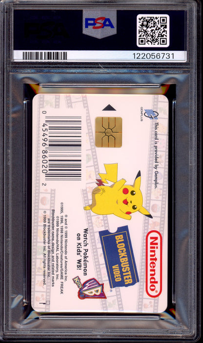 1999 Pokémon Snap Smart Card Blockbuster Video Charmander PSA 10 GEM MINT