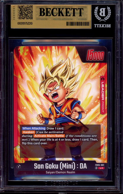 2025 Dragon Ball Super Fusion World Leader Alternate Art Son Goku (Mini) DA #FB05-001 BGS 10 PRISTINE