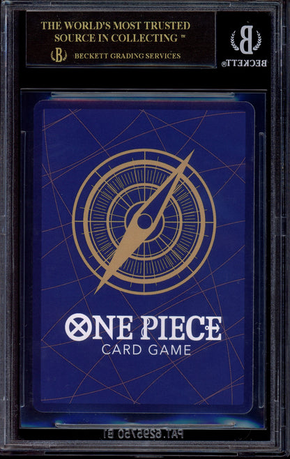 2025 One Piece OP12 Alternate Art Demon Aura Nine Sword Style Dead Man's Game #37 BGS 10 BLACK LABEL