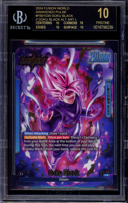 2024 Drgaon Ball Super Fusion World Alternate Art Goku Black #FB01-035 BGS 10 BLACK LABEL