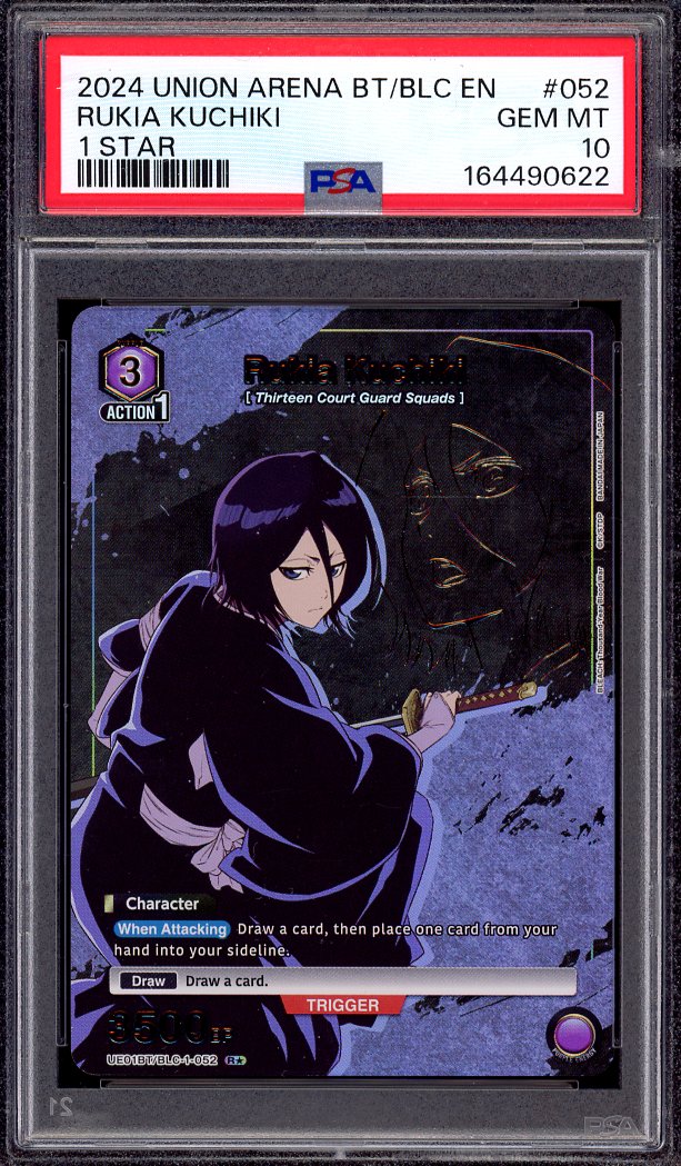 2024 Union Arena Bleach 1 Star Rukia Kuchiki #052 PSA 10 GEM MINT