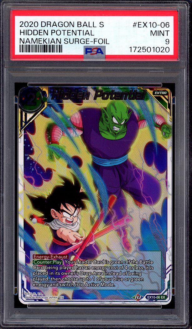 2020 Dragon Ball Super Namekian Surge Foil Hidden Potential #EX10-06 PSA 9 MINT