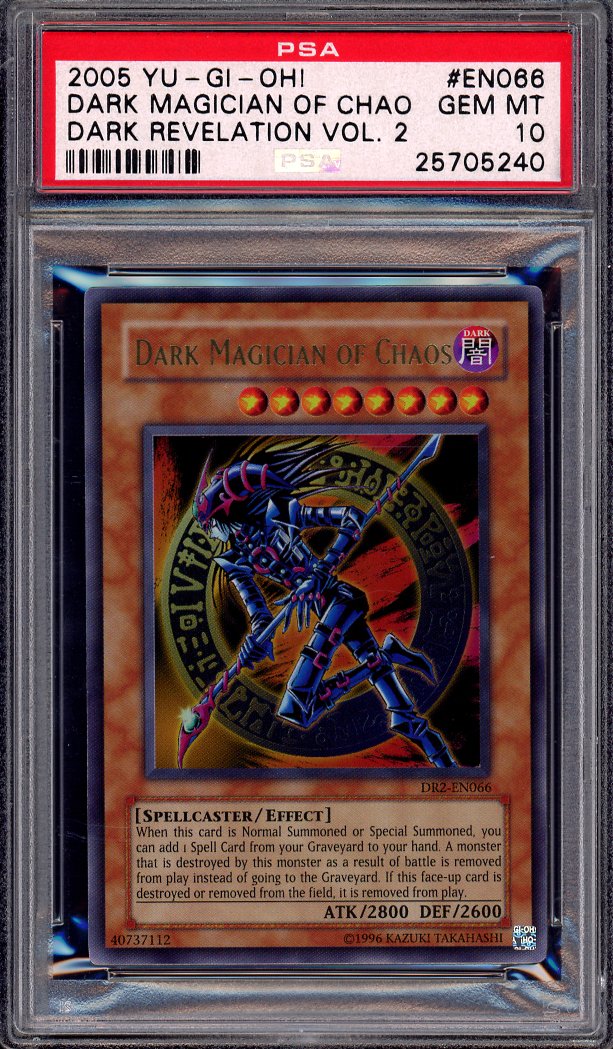 2005 Yu-Gi-Oh! Dark Revelation Volume 2 Dark Magician of Chaos #EN066 PSA 10 GEM MINT