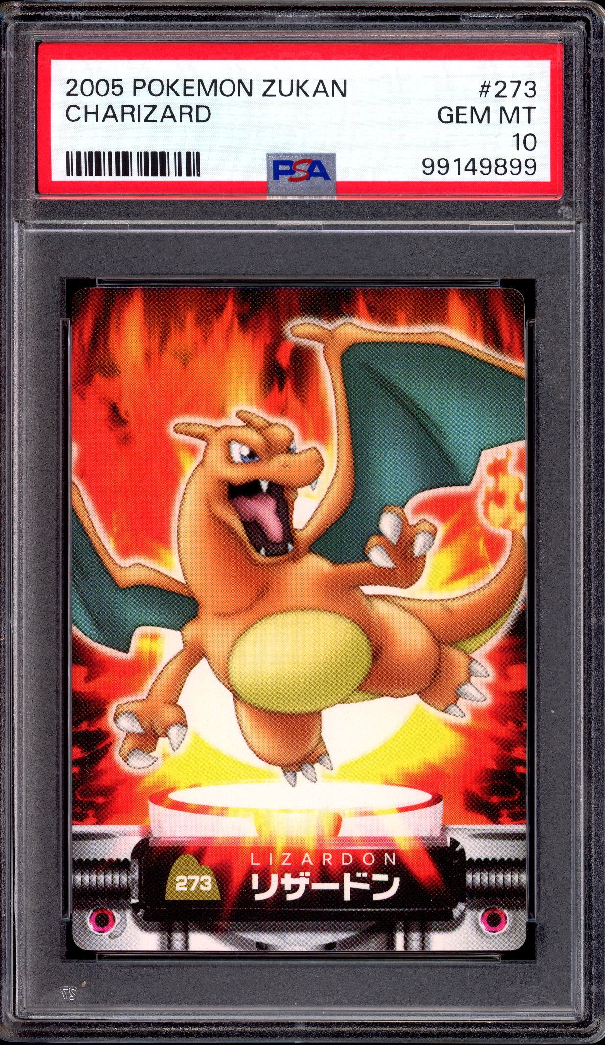 2005 Pokémon Carddass Advanced Generation Zukan Charizard #273 PSA 10 GEM MINT