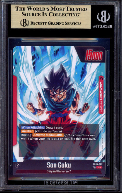 2024 Dragon Ball Super Fusion World Leader Alternate Art Son Goku #FB04-001 BGS 10 PRISTINE