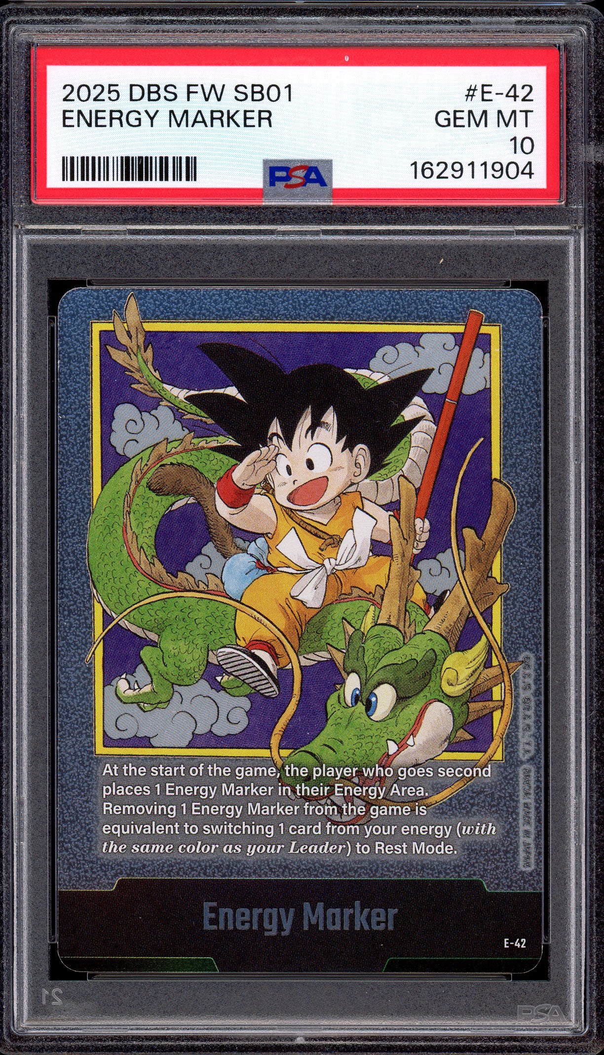 2025 Dragon Ball Super Fusion World Manga Booster 01 Energy Marker #E-42 PSA 10 GEM MINT