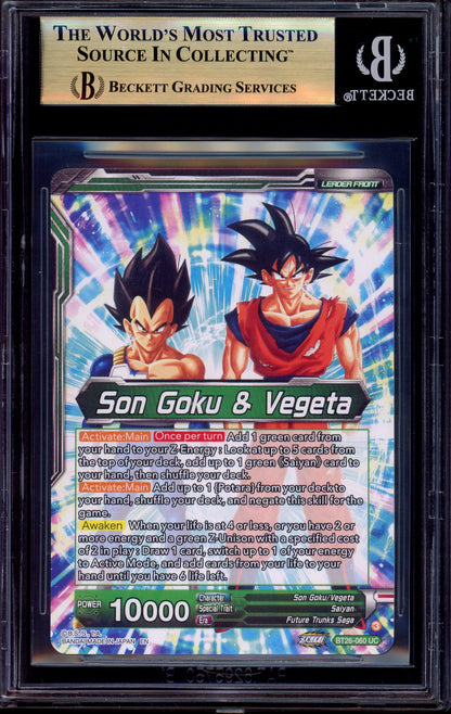 2024 Dragon Ball Super Masters Vegito, Prodigious Fusion SLR #BT26-060 BGS 10 PRISTINE