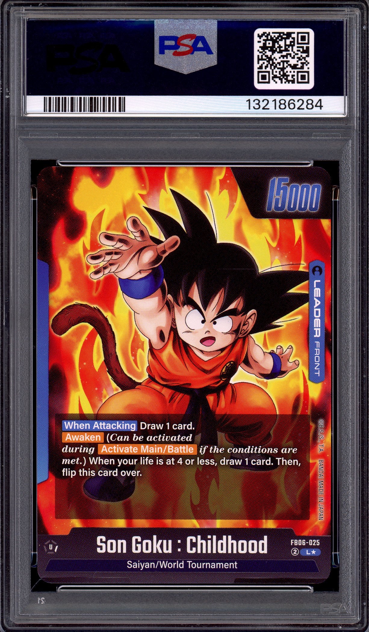 2025 Dragon Ball Super Fusion World Alternate Art Son Goku Childhood #FB06-025 PSA 10 GEM MINT