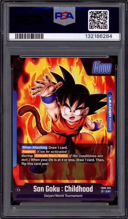 2025 Dragon Ball Super Fusion World Alternate Art Son Goku Childhood #FB06-025 PSA 10 GEM MINT