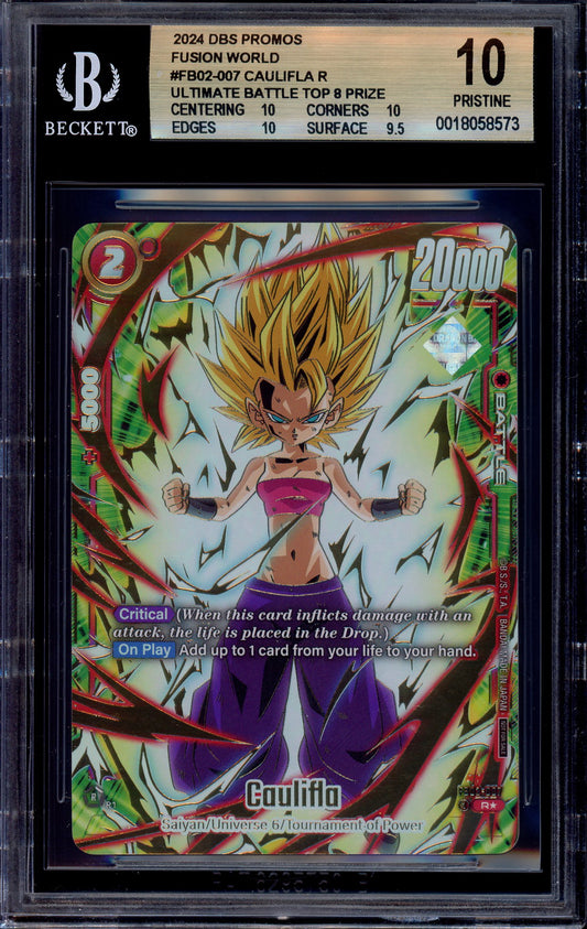 2024 Dragon Ball Super Fusion World Ultimate Battle Top Prize Caulifla #FB02-007 BGS 10 PRISTINE