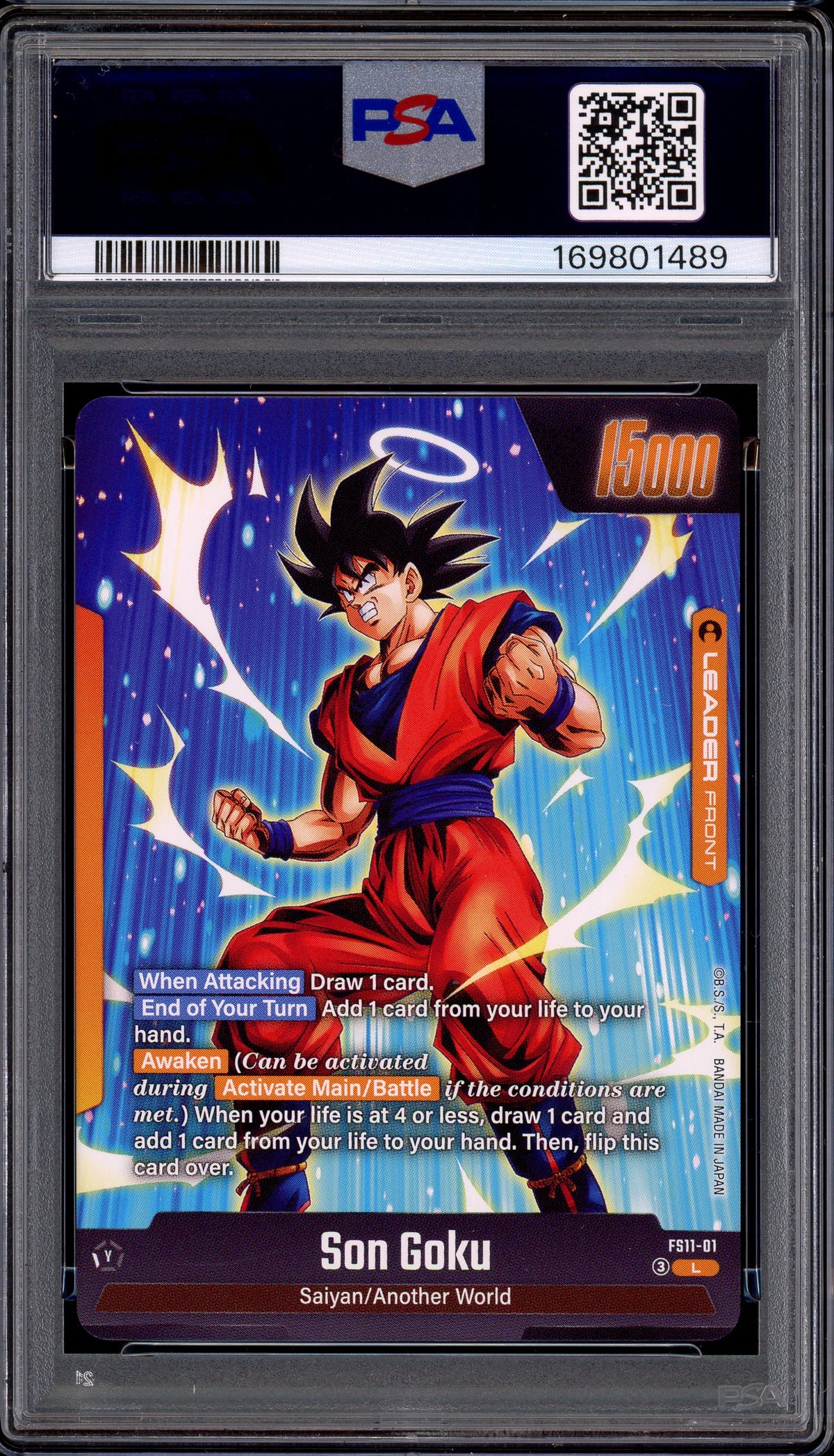 2026 Dragon Ball Super Fusion World Son Goku #FS11-01 PSA 8 NM-MT