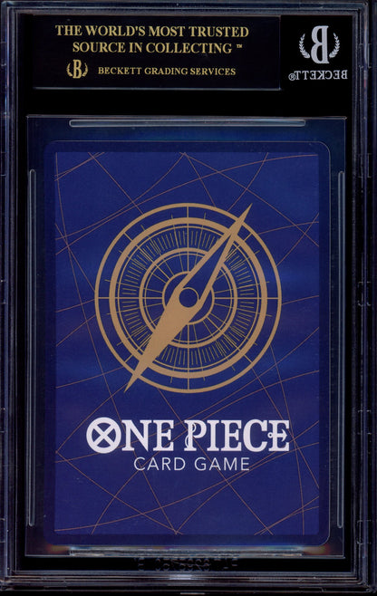 2023 One Piece OP02 Paramount War Alternate Art Monkey D Luffy #41 BGS 10 BLACK LABEL