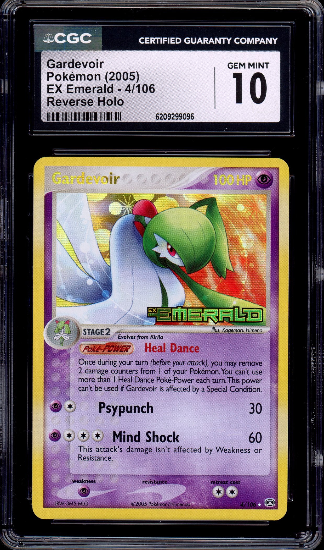 2005 Pokémon EX Emerald Gardevoir-Reverse Holo #4 CGC 10 GEM MINT