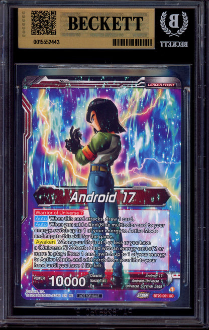 2023 Dragon Ball Super World Championship Zenkai 03 Leader Set Warriors of Universe 7, United as One #BT20-001 BGS 10 PRISTINE