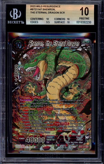2023 Dragon Ball Super Shenron, the Eternal Dragon SCR #BT2-147 BGS 10 PRISTINE
