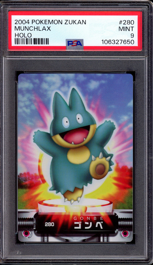 2004 Pokémon Zukan Munchlax Holo #280 PSA 9 MINT