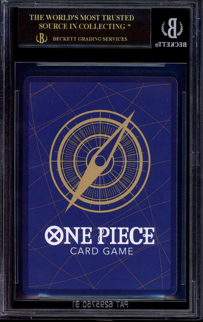 2025 One Piece OP11 Special Alternate Art Shanks #004 BGS 10 BLACK LABEL
