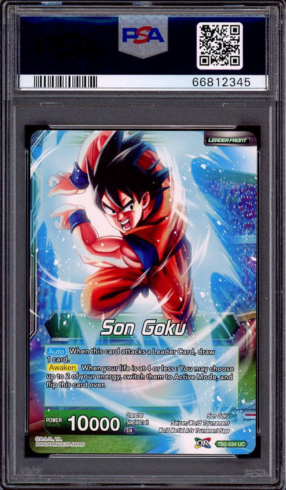 2018 Dragon Ball Super WMAT Stopping Power Son Goku Foil PSA 10 GEM MINT