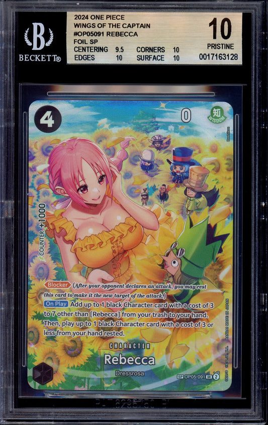 2024 One Piece OP06 Special Alternate Art Rebecca #91 BGS 10 PRISTINE