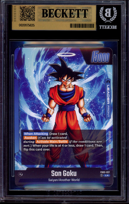 2024 Dragon Ball Super Fusion World Leader Alternate Art Son Goku #FB03-027 BGS 10 PRISTINE
