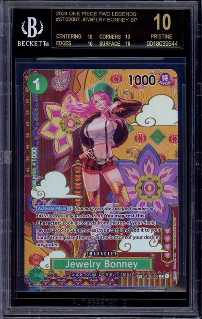 2024 One Piece OP08 Special Alternate Art Jewelry Bonney #007 BGS 10 BLACK LABEL