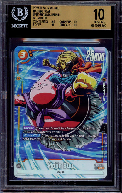 2024 Dragon Ball Super Fusion World Alternate Art Majin Buu #FB03-093 BGS 10 PRISTINE