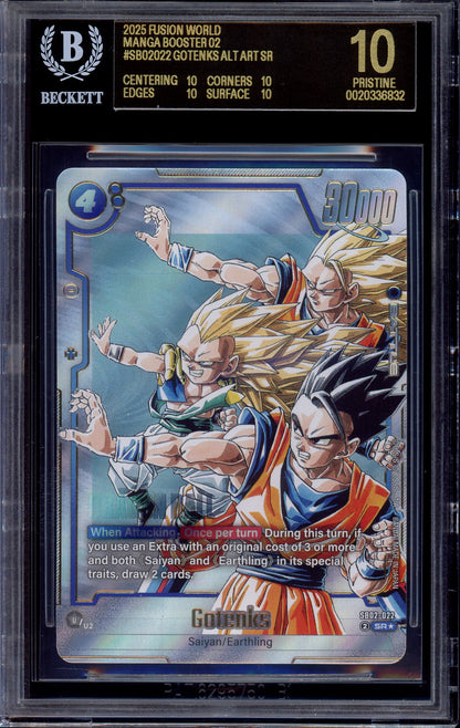 2025 Dragon Ball Super Fusion World Manga Booster 02 Alternate Art Gotenks #SB02-022 BGS 10 BLACK LABEL