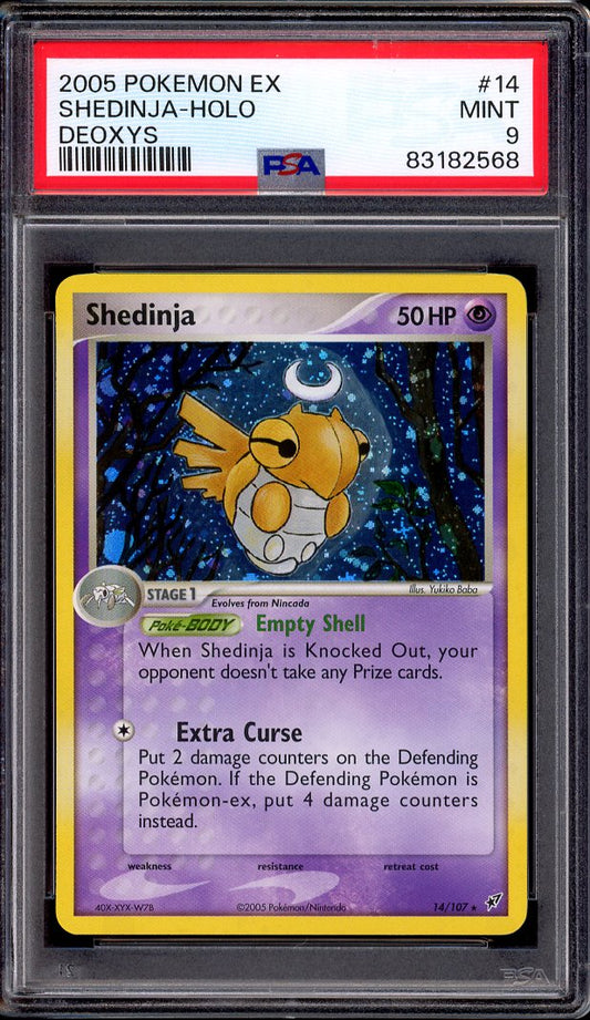 2005 Pokémon EX Deoxys Shedinja-Holo #14 PSA 9 MINT