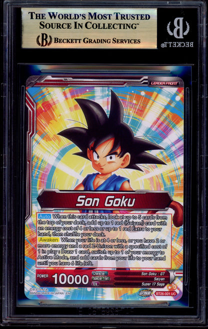 2024 Dragon Ball Super Masters Son Goku & Android 18, Unexpected Tag Team SLR #BT26-001 BGS 10 PRISTINE