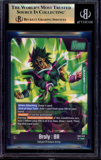 2025 Dragon Ball Super Fusion World Alternate Art Leader Broly BR #FB06-048 BGS 10 PRISTINE