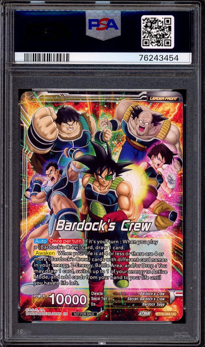 2022 Dragon Ball Super Final Championship Alternate Art Leader Top 3 Bardock, Inherited Will #BT18-089 PSA 10 GEM MINT