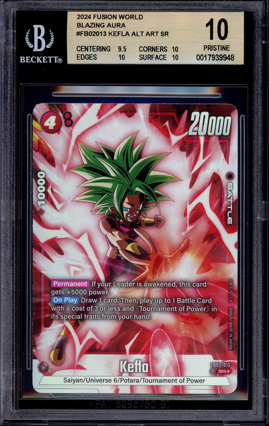 2024 Dragon Ball Super Fusion World Alternate Art Kefla #FB02-013 BGS 10 PRISTINE