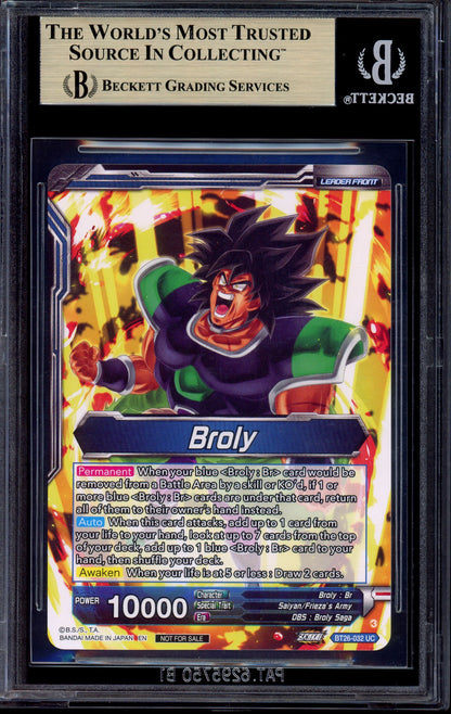 2024 Dragon Ball Super Masters Championship Top 16 Alternate Art Leader SS Broly, Full-Power Explosion #BT26-032 BGS 10 PRISTINE