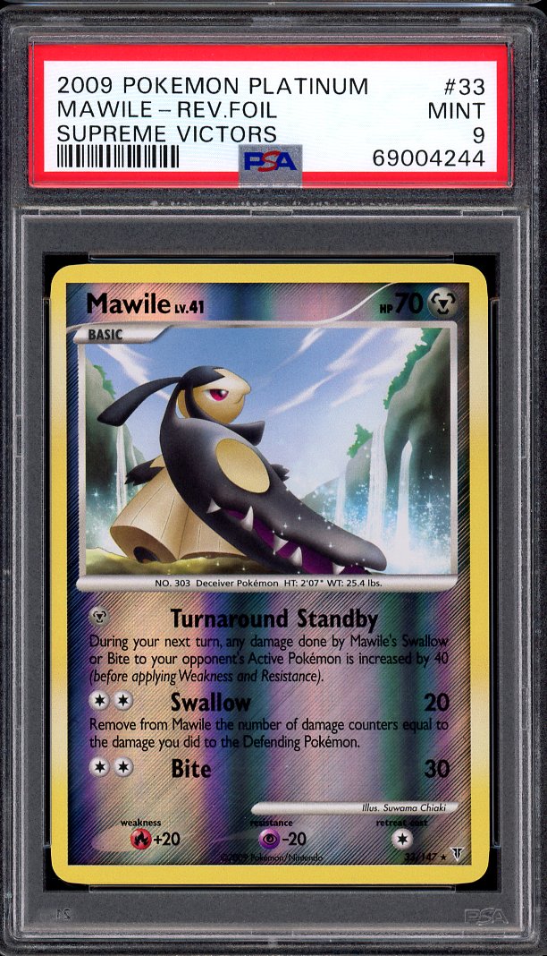 2009 Pokémon Platinum Supreme Victors Mawile-Reverse Foil #33 PSA 9 MINT