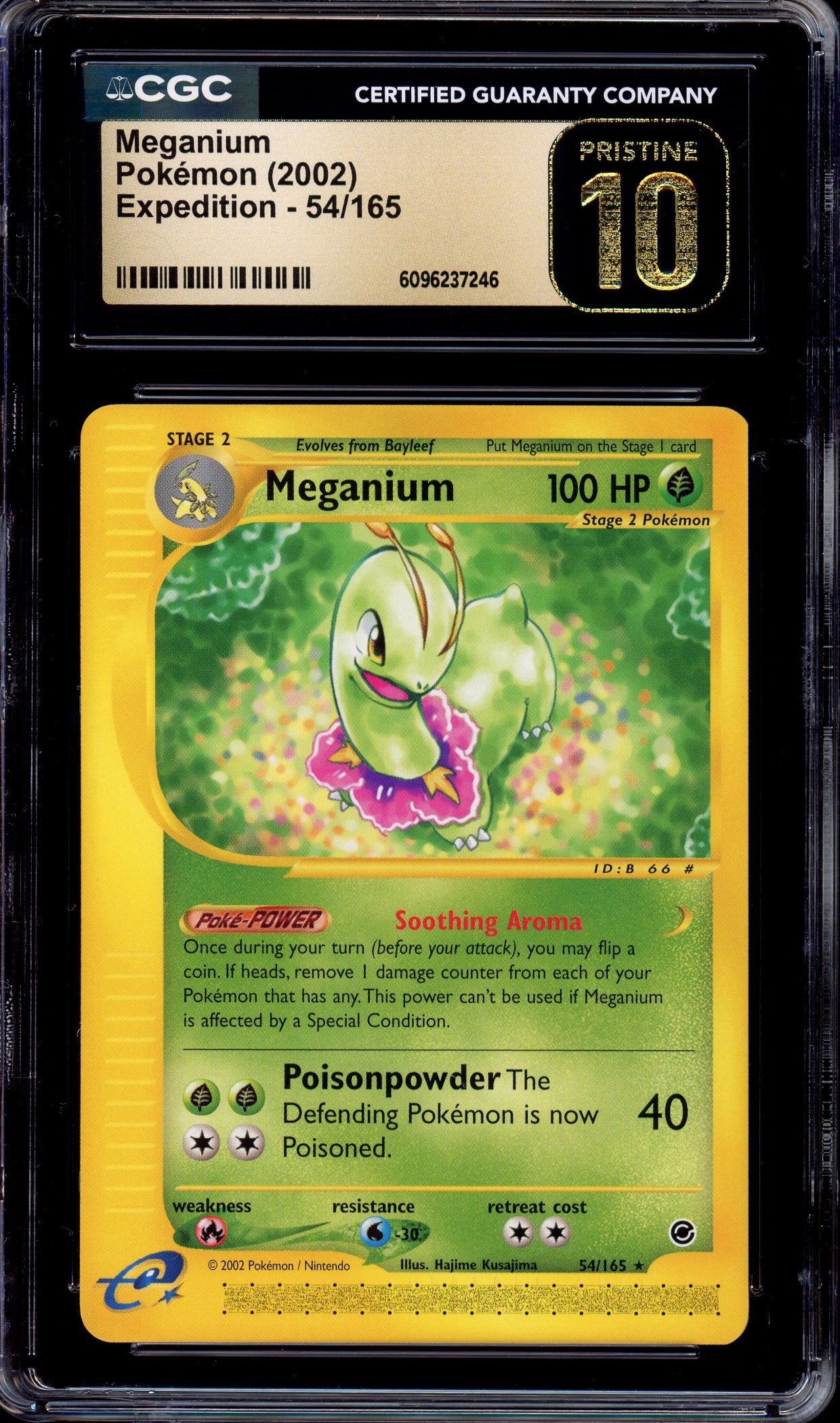 2002 Pokémon Expedition Meganium #54 CGC 10 PRISTINE