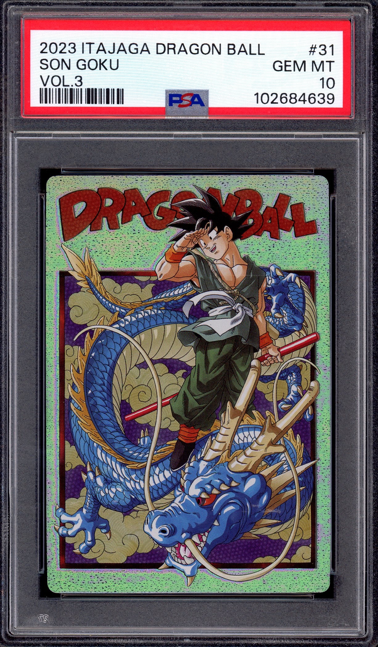 2023 Itajaga Dragon Ball Volume 3 Son Goku #31 PSA 10 GEM MINT