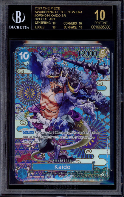2023 One Piece OP05 Special Alternate Art Kaido #44 BGS 10 PRISTINE BLACK LABEL
